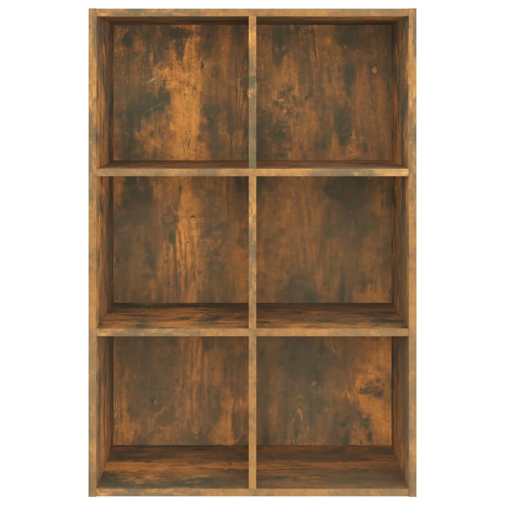 VidaXL Boekenkast/dressoir 66x30x98 cm bewerkt hout gerookt eikenkleur