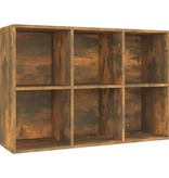VidaXL Boekenkast/dressoir 66x30x98 cm bewerkt hout gerookt eikenkleur