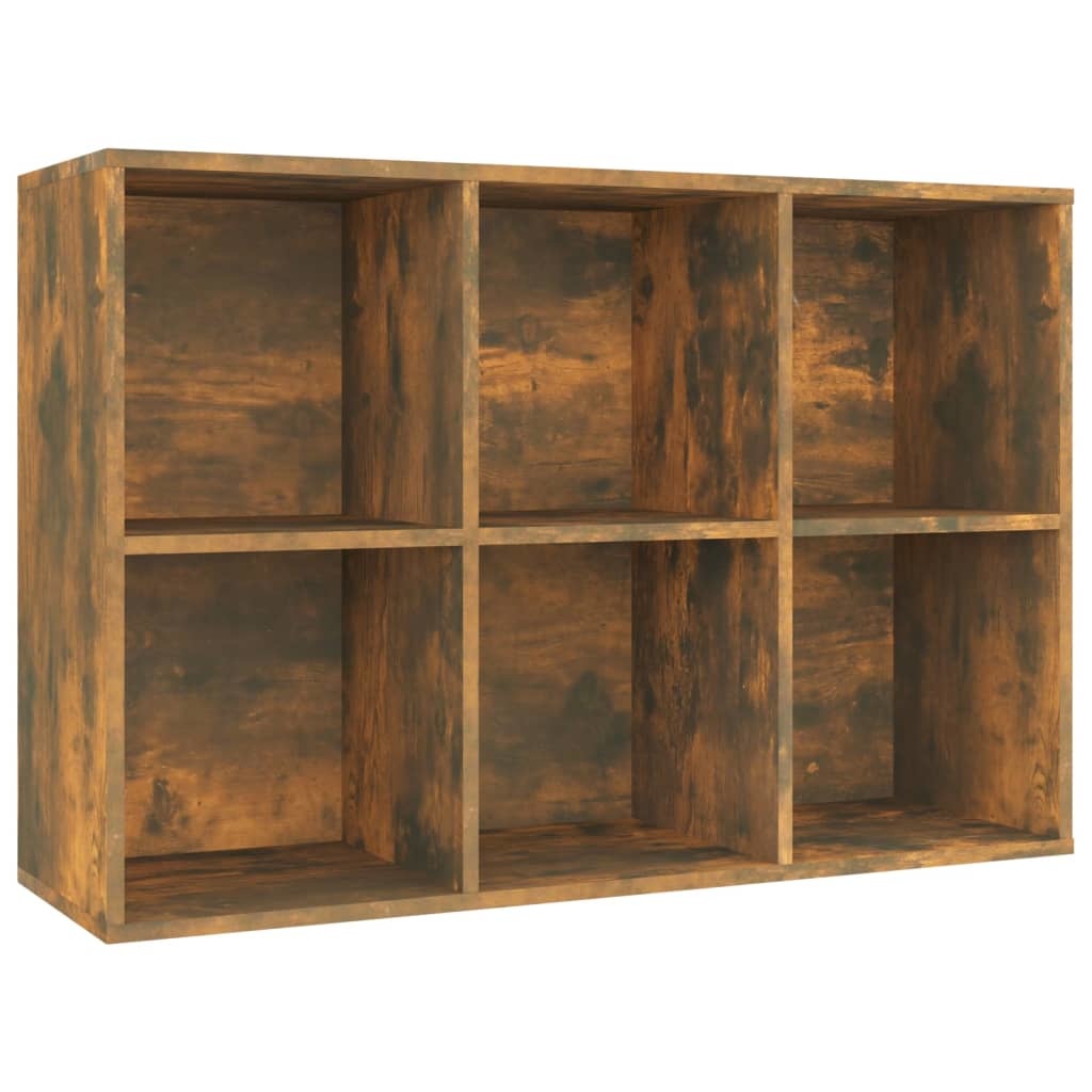VidaXL Boekenkast/dressoir 66x30x98 cm bewerkt hout gerookt eikenkleur