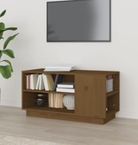 VidaXL Tv-meubel 80x35x40,5 cm massief grenenhout honingbruin