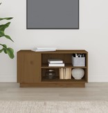 VidaXL Tv-meubel 80x35x40,5 cm massief grenenhout honingbruin