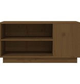 VidaXL Tv-meubel 80x35x40,5 cm massief grenenhout honingbruin