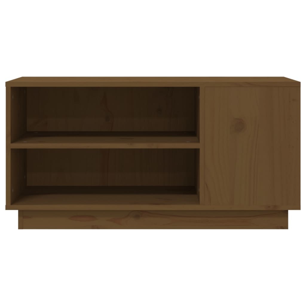 VidaXL Tv-meubel 80x35x40,5 cm massief grenenhout honingbruin