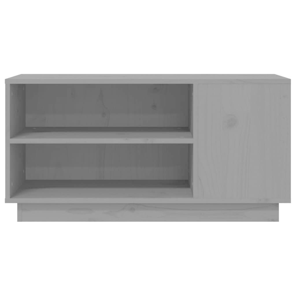 VidaXL Tv-meubel 80x35x40,5 cm massief grenenhout grijs