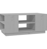 VidaXL Salontafel 90x49x40,5 cm massief grenenhout grijs