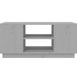 VidaXL Salontafel 90x49x40,5 cm massief grenenhout grijs