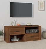 VidaXL Tv-meubel 100x35x40 cm bewerkt hout bruineikenkleurig