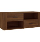 VidaXL Tv-meubel 100x35x40 cm bewerkt hout bruineikenkleurig
