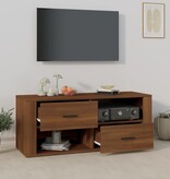 VidaXL Tv-meubel 100x35x40 cm bewerkt hout bruineikenkleurig