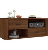 VidaXL Tv-meubel 100x35x40 cm bewerkt hout bruineikenkleurig