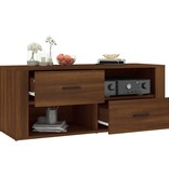 VidaXL Tv-meubel 100x35x40 cm bewerkt hout bruineikenkleurig