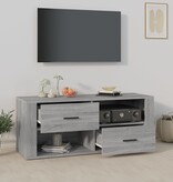 VidaXL Tv-meubel 100x35x40 cm bewerkt hout grijs sonoma eikenkleurig