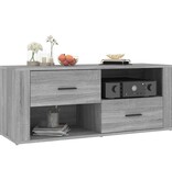 VidaXL Tv-meubel 100x35x40 cm bewerkt hout grijs sonoma eikenkleurig