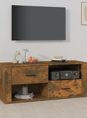 VidaXL Tv-meubel 100x35x40 cm bewerkt hout gerookt eikenkleurig
