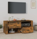 VidaXL Tv-meubel 100x35x40 cm bewerkt hout gerookt eikenkleurig