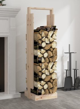 VidaXL Houtblokhouder 33,5x30x110 cm massief grenenhout