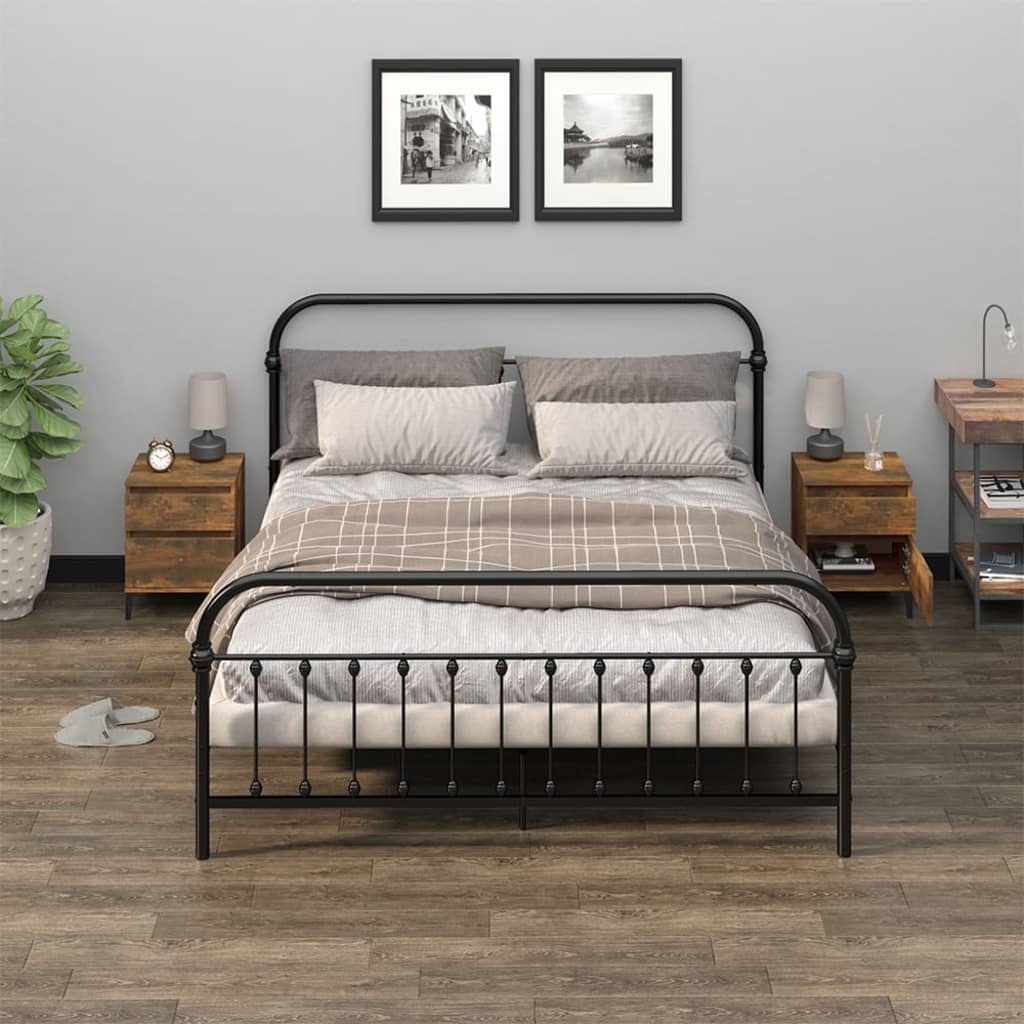 VidaXL Nachtkastjes 2 st 40x35x50 cm gerookt eikenkleurig