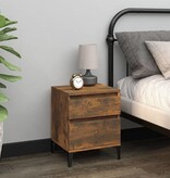 VidaXL Nachtkastjes 2 st 40x35x50 cm gerookt eikenkleurig