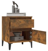 VidaXL Nachtkastjes 2 st 40x35x50 cm gerookt eikenkleurig