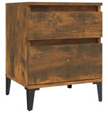 VidaXL Nachtkastjes 2 st 40x35x50 cm gerookt eikenkleurig