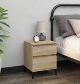 VidaXL Nachtkastjes 2 st 40x35x50 cm sonoma eikenkleurig