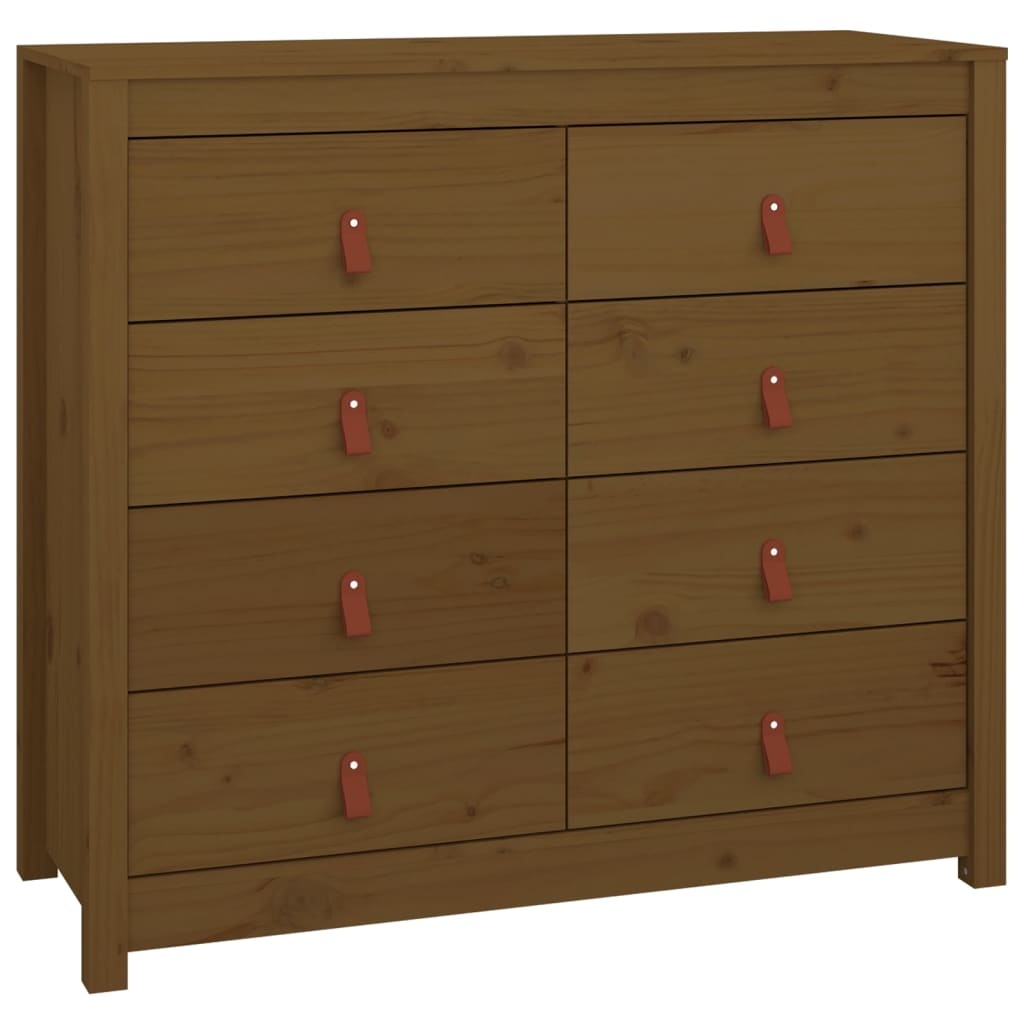VidaXL Dressoir 100x40x90 cm massief grenenhout honingbruin