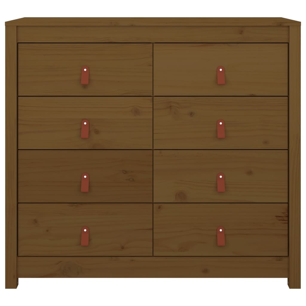 VidaXL Dressoir 100x40x90 cm massief grenenhout honingbruin