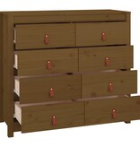 VidaXL Dressoir 100x40x90 cm massief grenenhout honingbruin