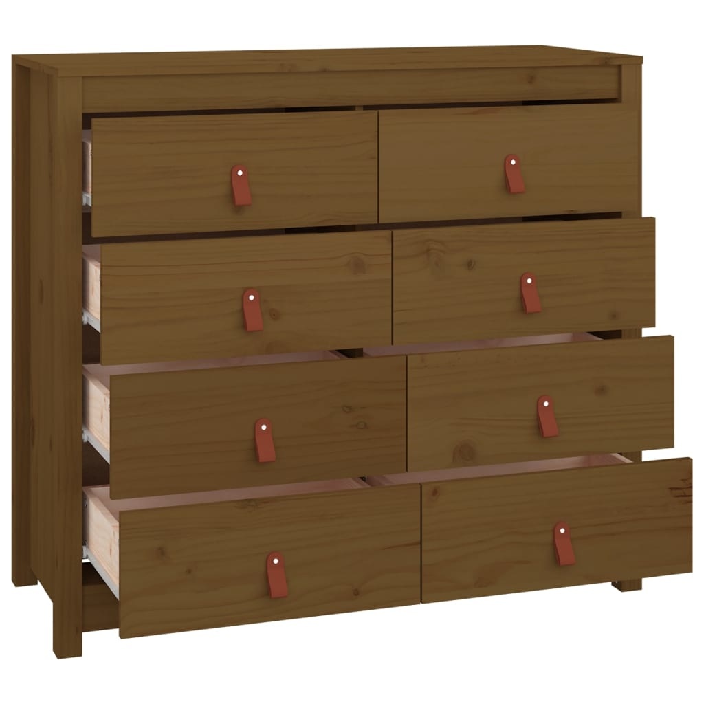 VidaXL Dressoir 100x40x90 cm massief grenenhout honingbruin