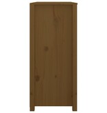 VidaXL Dressoir 100x40x90 cm massief grenenhout honingbruin