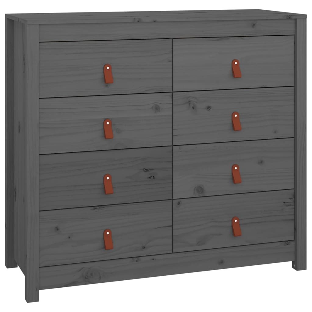 VidaXL Dressoir 100x40x90 cm massief grenenhout grijs