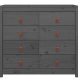 VidaXL Dressoir 100x40x90 cm massief grenenhout grijs