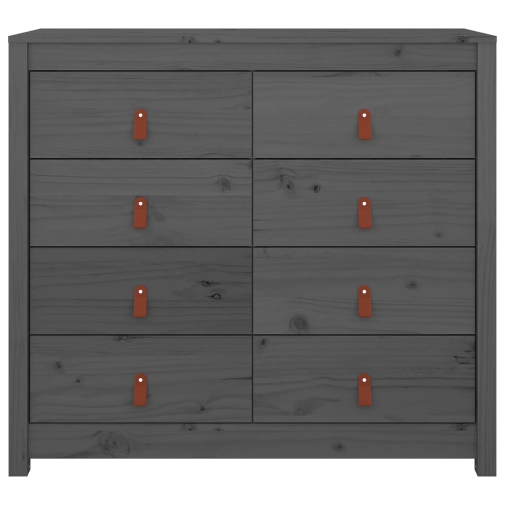 VidaXL Dressoir 100x40x90 cm massief grenenhout grijs