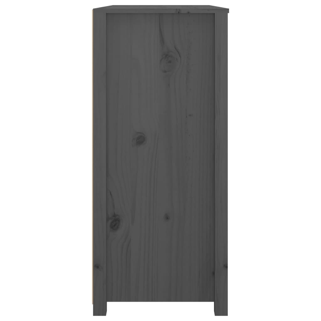 VidaXL Dressoir 100x40x90 cm massief grenenhout grijs