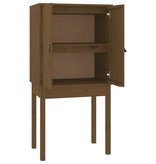 VidaXL Hoge kast 60x40x120 cm massief grenenhout honingbruin