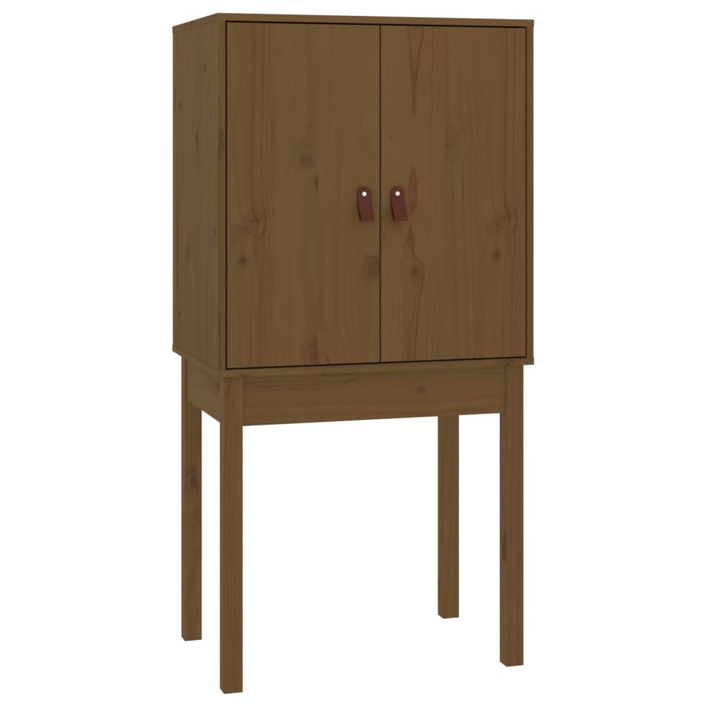 VidaXL Hoge kast 60x40x120 cm massief grenenhout honingbruin