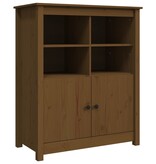VidaXL Dressoir 83x41,5x100 cm massief grenenhout honingbruin