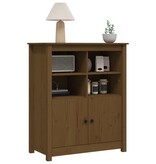 VidaXL Dressoir 83x41,5x100 cm massief grenenhout honingbruin