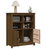VidaXL Dressoir 83x41,5x100 cm massief grenenhout honingbruin