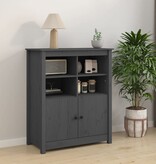 VidaXL Dressoir 83x41,5x100 cm massief grenenhout grijs