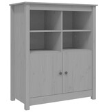 VidaXL Dressoir 83x41,5x100 cm massief grenenhout grijs