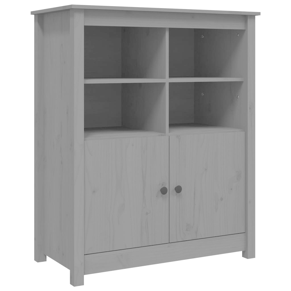 VidaXL Dressoir 83x41,5x100 cm massief grenenhout grijs