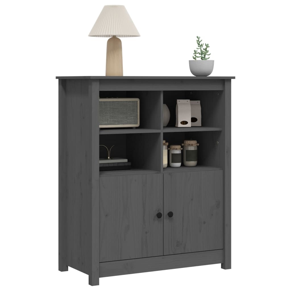 VidaXL Dressoir 83x41,5x100 cm massief grenenhout grijs