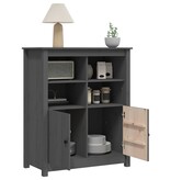 VidaXL Dressoir 83x41,5x100 cm massief grenenhout grijs