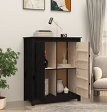 VidaXL Dressoir 83x41,5x100 cm massief grenenhout zwart