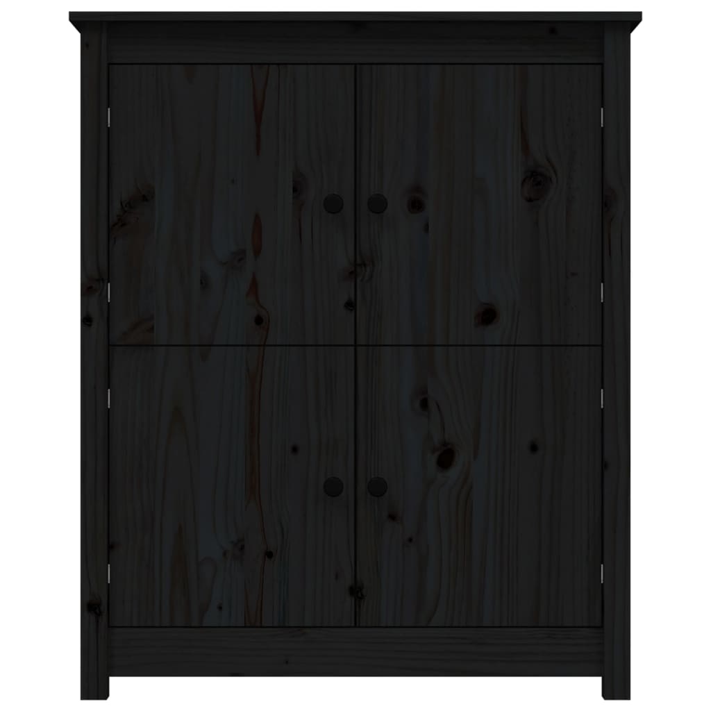 VidaXL Dressoir 83x41,5x100 cm massief grenenhout zwart