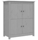 VidaXL Dressoir 83x41,5x100 cm massief grenenhout grijs