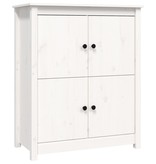 VidaXL Dressoir 83x41,5x100 cm massief grenenhout wit