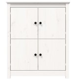 VidaXL Dressoir 83x41,5x100 cm massief grenenhout wit