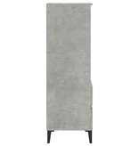 VidaXL Hoge kast 40x36x110 cm bewerkt hout betongrijs
